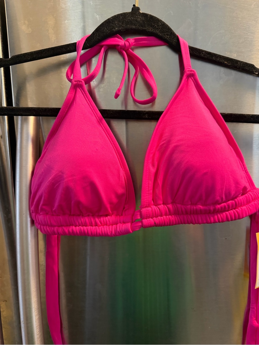 Kona Sol Bright Pink Triangle Bikini Top